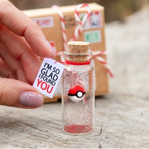 Pokemon gift for boyfriend or girlfriend Valentines Day Present for Him or Her Cute stuff My best catch Pikachu Wish jar