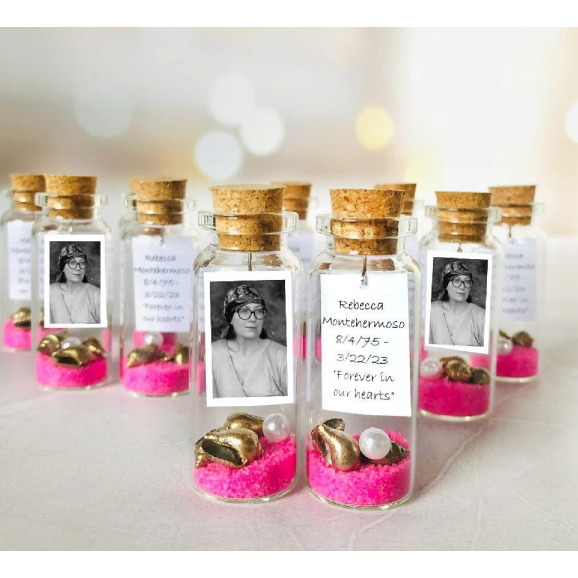 Funeral Photo Favors for guest In Bulk, Personalized Loss of dad memorial  guests gifts, Celebration of