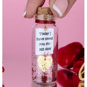 First Year Anniversary Gift, 1 Year Anniversary Gift For Girlfriend, Personalized Gift For Her, Gift for Him, Message in bottle, 365 Days