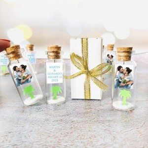 Gay wedding favors with Photo, LGBT wedding Tropical Favor for Guests, Personalized mr and mr Guests Gifts, Wedding favors guest