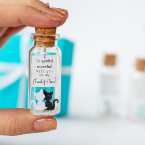 Maid of Honor Proposal Cute Cat Proposal Will you be my Bridesmaid Funny Ask Bridesmaid Cat Theme Proposal Idea Kitty Cat Flower Girl Invite