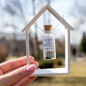 Happy Birthday Decorative Bottle, Stranger Things Inspired Funny Birthday Gift for Best Friend, Boyfriend Or Girlfriend Miniature Wish Jar