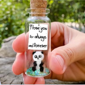Cute Panda Gift for Mom I Love You For Always and Forever Romantic Anniversary Presents for Her Meaningful Idea for Daughter Sister Niece