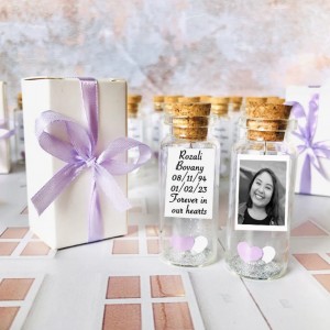 In loving memory of sister keepsake, funeral favors with photo, loss of sister memorial gift, sister memorial for funeral, funeral keepsake