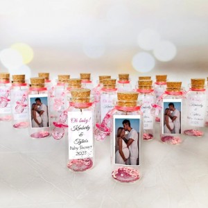 Personalized Baby Shower Thank you Favor for Guests, Baby Shower souvenirs with photo, Baby is brewing keepsakes for guests in bulk